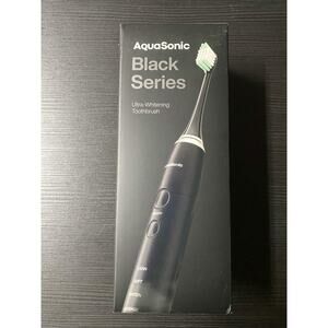 AquaSonic Black Series Ultra-Whitening Electric Toothbrush in Black (Sealed)
